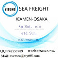 Xiamen Port Sea Freight Shipping To Osaka